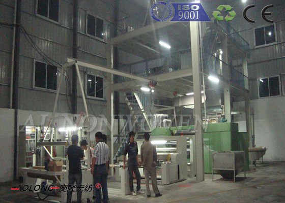 Cina Baru S PP Non Woven Fabric Manufacturing Machine 1600mm Untuk Penutupan Pertanian pemasok