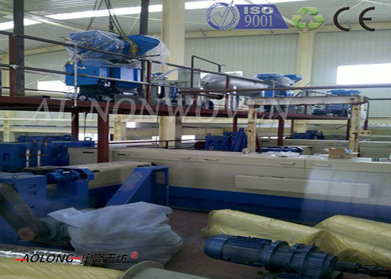 Cina Full Automatic SSS Spunbond PP Non Woven Fabric Membuat Mesin / Peralatan pemasok