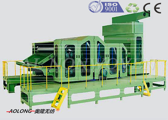 Cina Karpet / Geotextiles NonWoven Carding Machine Kapasitas 300kg / h CE / ISO9001 pemasok