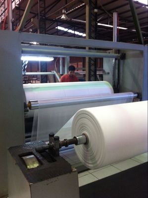 Cina Pp Spunbond Nonwoven Fabric Membuat Mesin Untuk Tas Grup, Kecepatan Tinggi pemasok