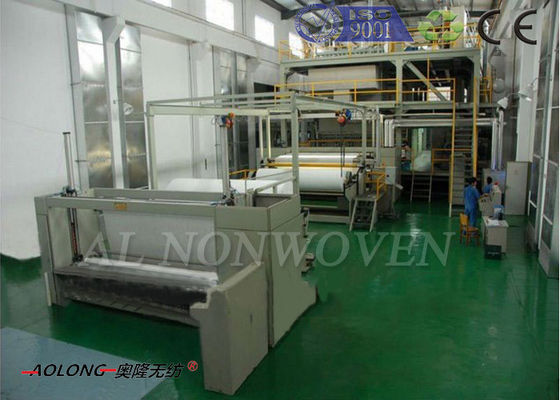Cina Double Balok PP Spunbond Non Woven Fabric Making Machine 0 ~ 250m / min pemasok