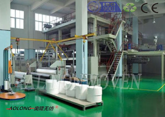 Cina SMS PP Pembuatan Kain Non Woven Fabric For Operation Suit 350m / Min pemasok