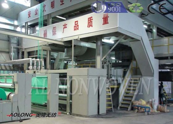 Cina Profesional SMS Spunbond PP Non Woven Fabric Machine Untuk Operation Suit 0 ~ 350m / min pemasok
